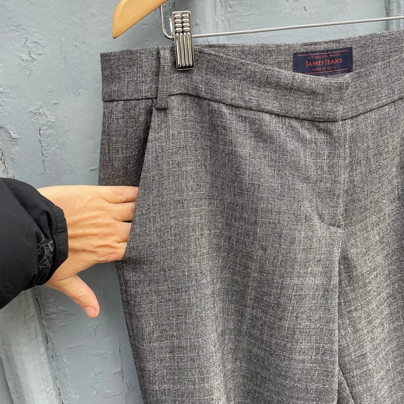 James Jeans Plaid Cuffed Trouser, size large - Picture 6 of 9